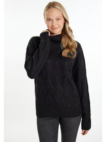 myMo Strickpullover in Schwarz