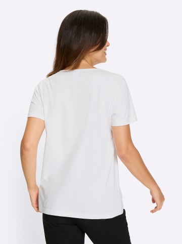 Sieh an! Kurzarmshirt in weiß-marine