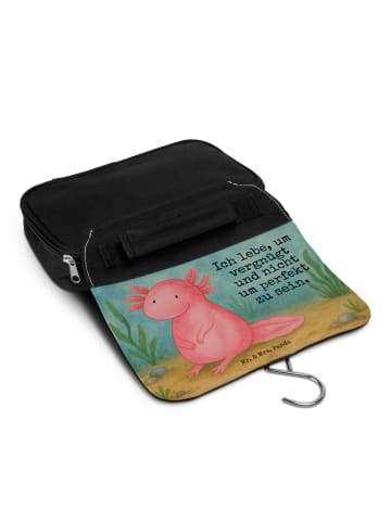 Mr. & Mrs. Panda Kosmetiktasche Axolotl Niedlich Design mit Spruch in Weiß
