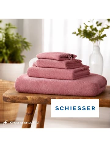 Schiesser Waschhandschuhset Skyline Color 5-teilig in Altrosa