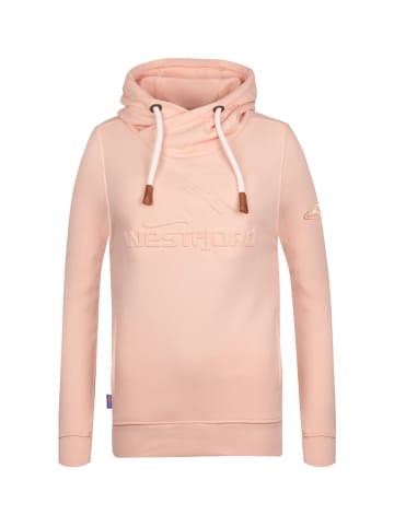 Westfjord Kapuzenpulli Hoodie "Askja" in Pfirsisch Hell