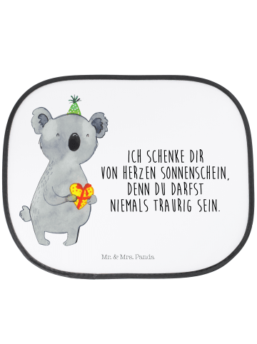 Mr. & Mrs. Panda Sonnenschutz Auto Koala Geschenk mit Spruch in Weiß