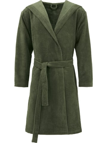 Erwin Müller Unisex-Bademantel Schwanau in oliv