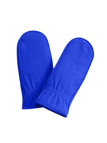 CASH-MERE.CH Ziegen Wildlederfäustlinge in Königsblau