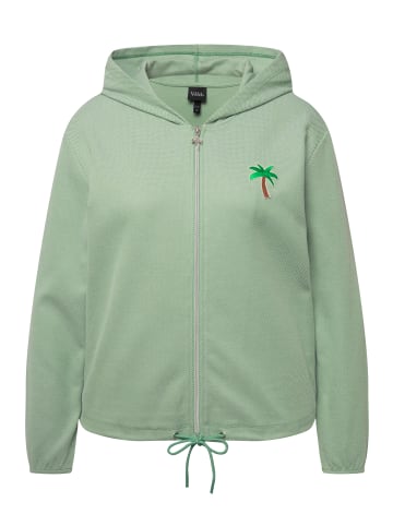 Ulla Popken Sweatjacke in lichtgrün