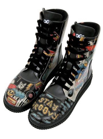 Dogo Future Boots Stay Groovy in Schwarz