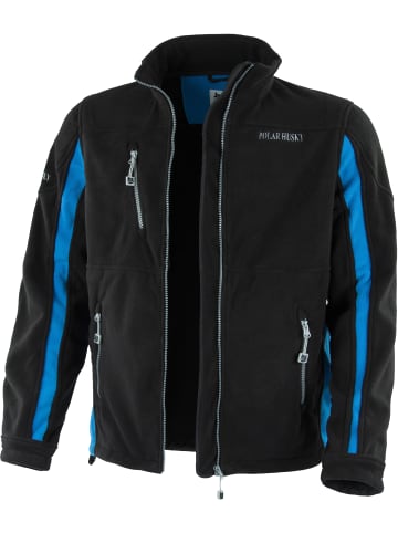 Polar Husky Fleecejacke in Schwarz/Blau