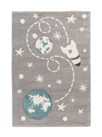 Kayoom Kurzflor Teppich Australia in silber - rechteckig