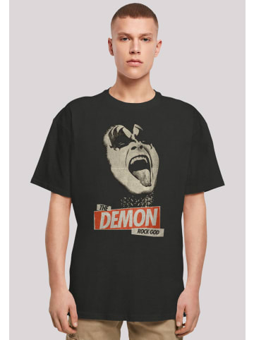 F4NT4STIC Oversize T-Shirt Kiss Hard Rock Band Demon in schwarz