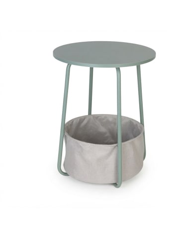 relaxdays Beistelltisch in Mint/ Grau - (H)50 x Ø40 cm