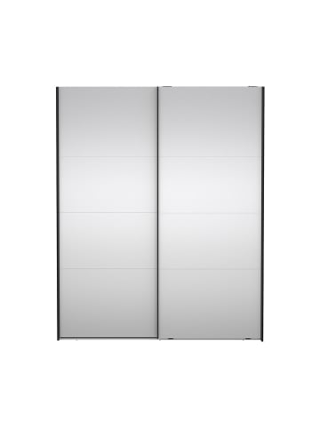 ebuy24 Schiebetürenschrank Catania (2-türig) Schwarz 179 x 67 cm