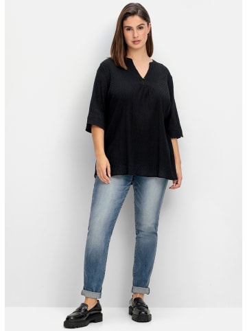 sheego Tunika in schwarz