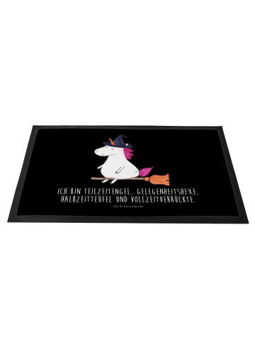Mr. & Mrs. Panda Matte Einhorn Hexe mit Spruch in Schwarz