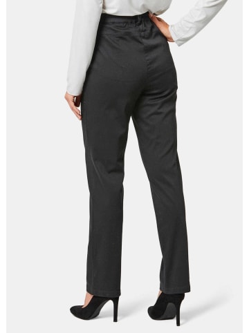 GOLDNER Kurzgröße:  Leichte Baumwollschlupfhose LOUISA in schwarz