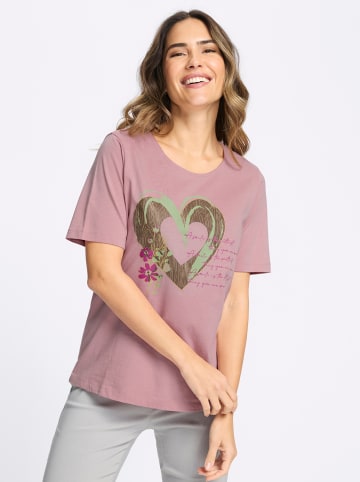 Sieh an! Trachtenshirt in hortensie-braun