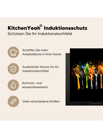 KitchenYeah Herdabdeckplatte Löffel Kräuter