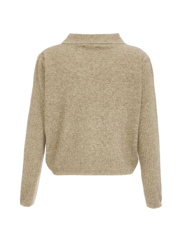 faina Women Cardigan in Beige Melange