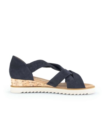 Gabor Plateau Sandalen in blau