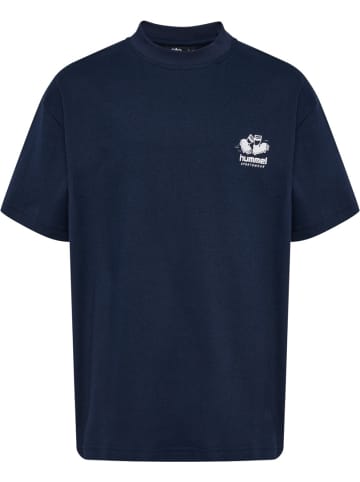 Hummel Shirt "Loose T-Shirt S/S Graphic Junior" in Blau