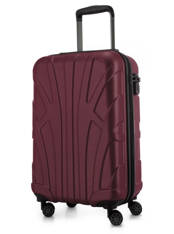 suitline Handgepäckkoffer 55x35x20 cm Carry-On 55cm Hartschale 34 L in Burgund