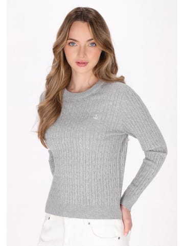 DreiMaster Maritim Sweater in light grey melange