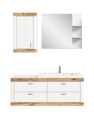xonox.home Badkombination  (B/H/T: 132x172 (192)x48 cm) in weiß 