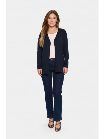 SAINT TROPEZ Strickjacke KilaSZ Gerade Passform in Night Sky