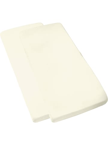 REDBEST Single-Jersey Kinder-Spannbettlaken 2er-Pack San Francisco in natur