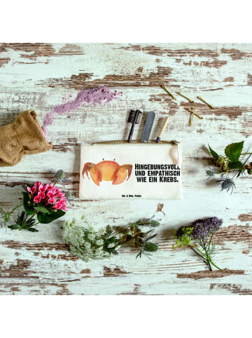 Mr. & Mrs. Panda kosmetiktäschchen Sternzeichen Krebs mit Spruch in Weiß