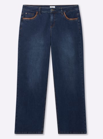sheego Jeans in blue-stone-washed