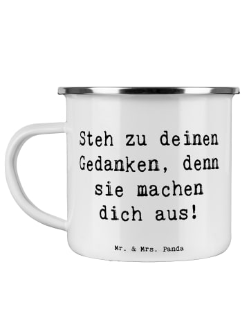 Mr. & Mrs. Panda Teetasse Spruch Mutig zu seinen Meinungen stehe... in Weiß