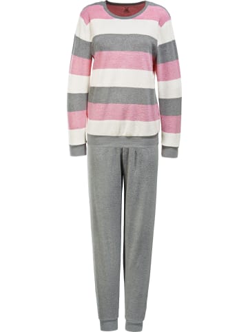 Erwin Müller Frottee Schlafanzug in rosé