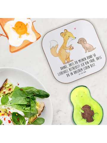 Mr. & Mrs. Panda Untersetzer Tee Danke Hundesitter mit Spruch in Weiß