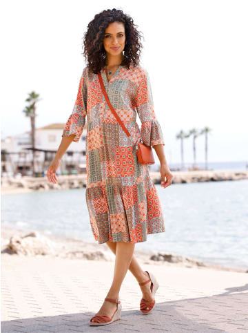 WITT WEIDEN Druckkleid in papaya-khaki-bedruckt