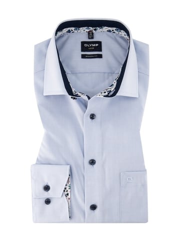 OLYMP  Langarm Business Hemd für Herren in blau
