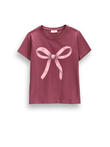 Coccodrillo T-shirt mit kurzen Ärmeln in dunkelrot