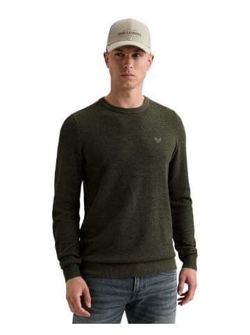 PME Legend Pullover R-NECK COTTON MODAL in Grün