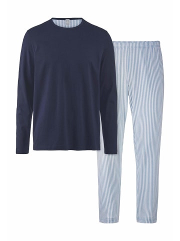 Hessnatur Pyjama in helles jeansblau