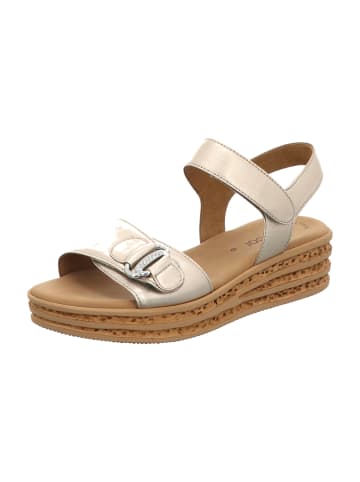 Gabor Plateau Sandaletten in Gold