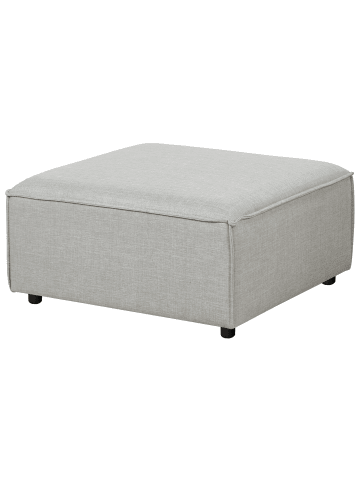 Beliani Ottomane ARDAL in Grau/Schwarz - (W) 86 x (H) 45 x (L) 86 cm
