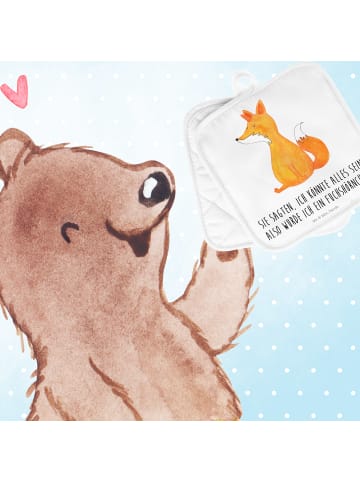 Mr. & Mrs. Panda Topfuntersetzer Einhorn Wunsch mit Spruch in Weiß