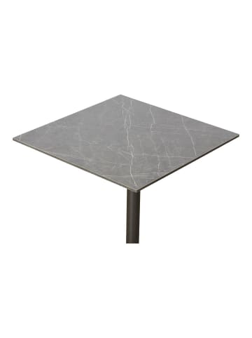 ebuy24 CaféTisch Vivi Grau 60 x 60 cm