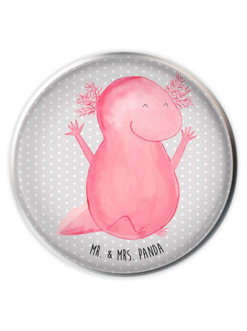 Mr. & Mrs. Panda Stöpsel Waschbecken Axolotl Hurra ohne Spruch in Grau Pastell