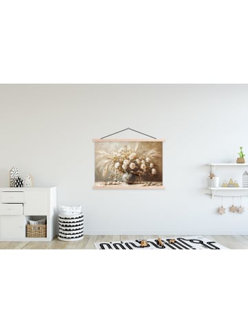 MuchoWow Poster mit Leiste Elegante Blumen (BxH)