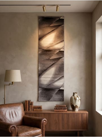 KADIMA DESIGN Teppich Kurzflor Waschbar Abstrakt ASPEN Strapazierfähig OEKO-TEX in Braun