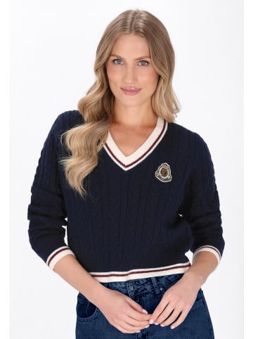 DreiMaster Maritim Sweater in navy offwhite wine red