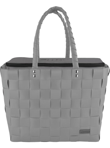 normani Flechtkorb mit großer Kühltasche in Anthrazit
