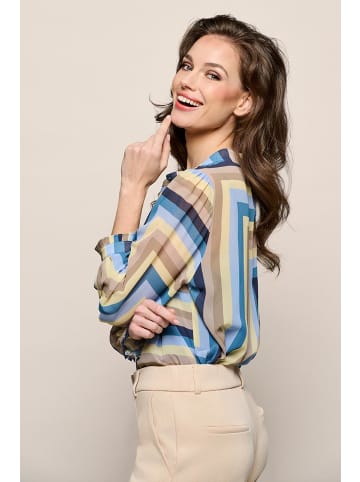 Mart Visser Ines bedruckte Bluse Blau/Mehrfarbig