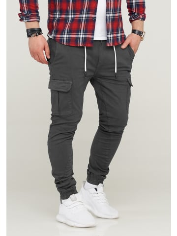 SOUL STAR Cargohose - MPVEGAS Jogger-Hose Jeanshose Stoffhose in Dunkelgrau