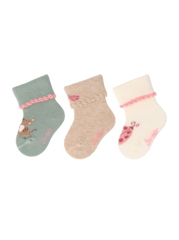 Sterntaler Baby-Socken 3er-Pack Maus in sattes grün